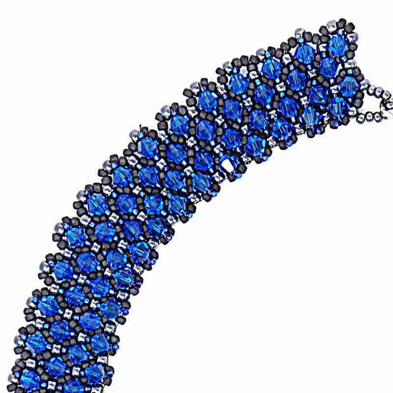 Sapphire Blue Crystal Necklace