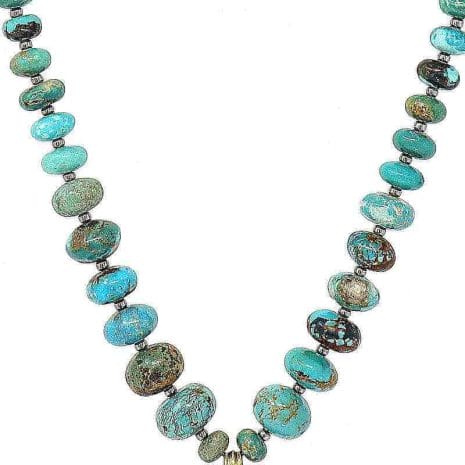 Turquoise Stone Necklace - detail