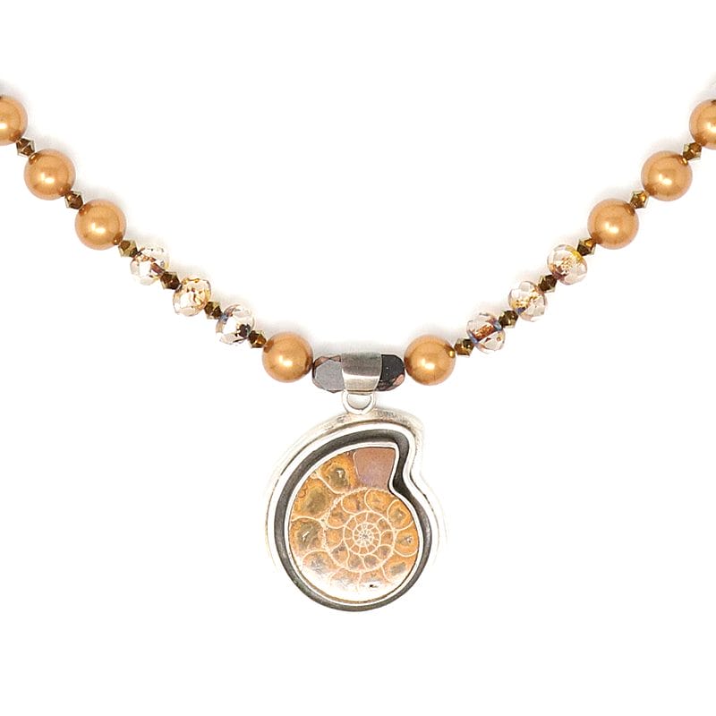 Bronze Beauty Ammonite Necklace