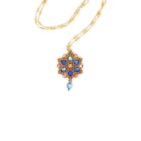 Melbourne Blue Swarovski Crystal Necklace